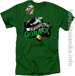 Emerytowany górnik - Koszulka męska zielona 