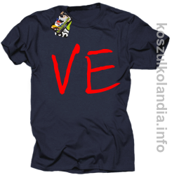 LO Część 2 LOVE Walentynki - koszulka męska - granatowa