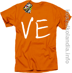 LO Część 2 LOVE Walentynki - koszulka męska - pomarańczowa