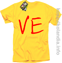 LO Część 2 LOVE Walentynki - koszulka męska - żółta