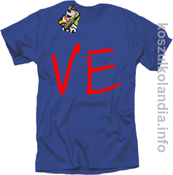 LO Część 2 LOVE Walentynki - koszulka męska - niebieska