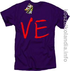 LO Część 2 LOVE Walentynki - koszulka męska - fioletowa