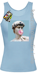 Posąg z gumą do żucia - Top damski błękit 