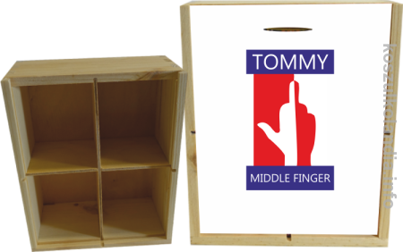 Tommy Middle Finger - skrzynka dekoracyjna