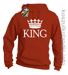 KING Crown Style -  bluza z kapturem pomarańczowa