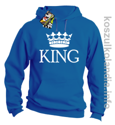 KING Crown Style -  bluza z kapturem - niebieska