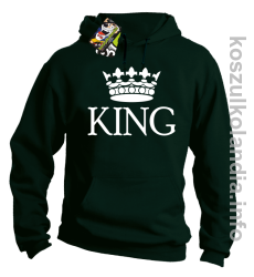 KING Crown Style -  bluza z kapturem - butelkowa