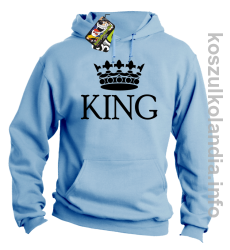 KING Crown Style -  bluza z kapturem - błękitna