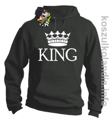 KING Crown Style -  bluza z kapturem - szary