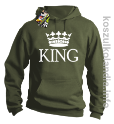 KING Crown Style -  bluza z kapturem - khaki