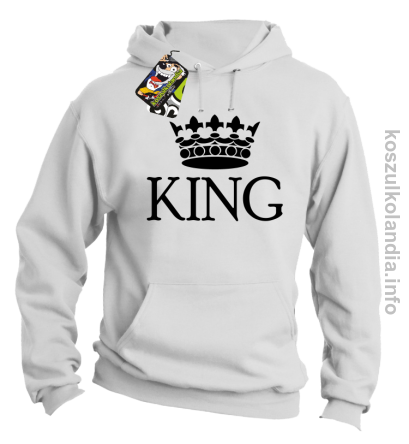 KING Crown Style -  bluza z kapturem - biała