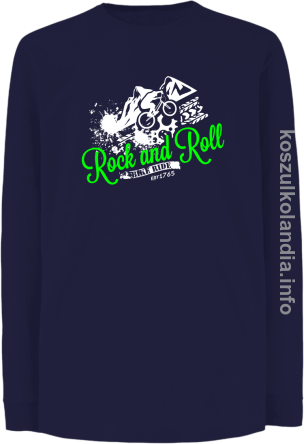 Rock & Roll Bike Ride est 1765 - Longsleeve dziecięcy granat