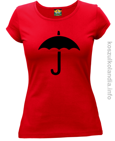 Parasolka symbol - t-shirt damski STRAJK KOBIET 