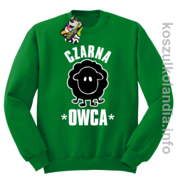 Czarna owca - Black Sheep - bluza bez kaptura - zielona