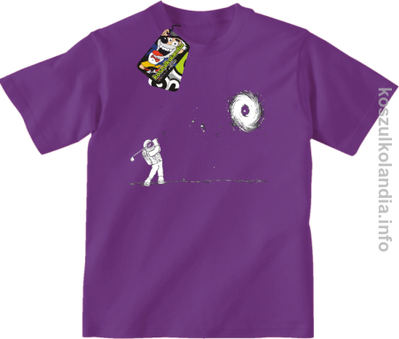 Astro Golfista na księżycu - koszulka dziecięca 