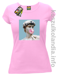 Posąg z gumą do żucia - Koszulka damska jasny róż 