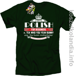 Polish for begginers Teas Who You Yeah Bunny - Koszulka męska butelkowa 