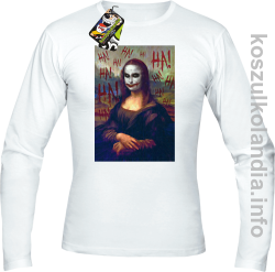 MonaLisa HelloJocker - Longsleeve męski biały 