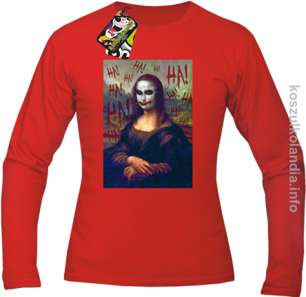 MonaLisa HelloJocker - Longsleeve męski czerwony 