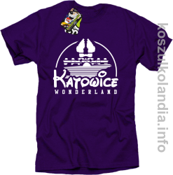 Katowice Wonderland - koszulka męska - fioletowa