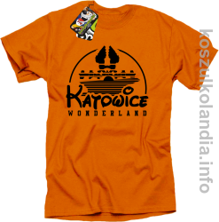 Katowice Wonderland - koszulka męska - pomarańczowa
