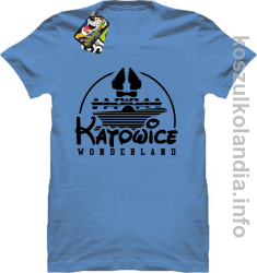 Katowice Wonderland - koszulka męska - błękitna