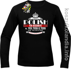 Polish for begginers Yes Tess Q Tess - Longsleeve męski czarny 
