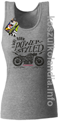Motor I was born power styled - Top damski melanż 