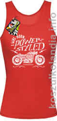 Motor I was born power styled - Top damski czerwony 