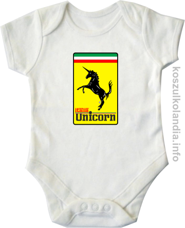 Unicorn Italia Parody Ferrari - body dziecięce 2