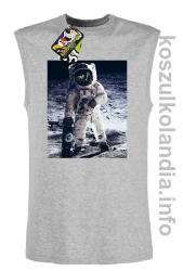 Kosmonauta z deskorolką - Bezrękawnik męski melanż 
