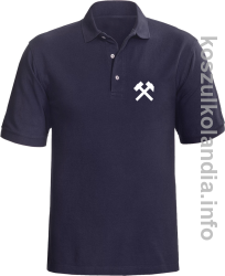 Symbol Pyrlik i Żelazko - Koszulka męska Polo granat