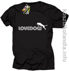 LoveDogs - Koszulka męska czarna 