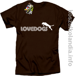 LoveDogs - Koszulka męska brąz 