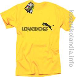 LoveDogs - Koszulka męska żółta