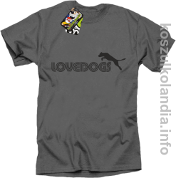 LoveDogs - Koszulka męska szara 