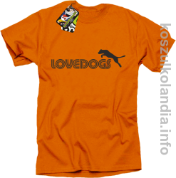 LoveDogs - Koszulka męska pomarańcz 