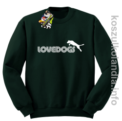 LoveDogs - Bluza męska standard bez kaptura butelkowa 