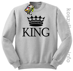 KING Crown Style -  bluza bez kaptura - melanż