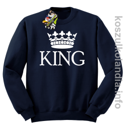 KING Crown Style -  bluza bez kaptura - granatowy