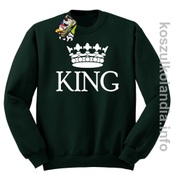 KING Crown Style -  bluza bez kaptura - butelkowy