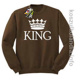 KING Crown Style -  bluza bez kaptura - brązowy
