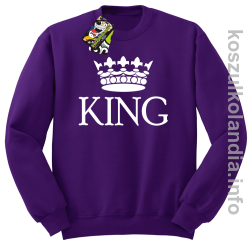 KING Crown Style -  bluza bez kaptura - fioletowy
