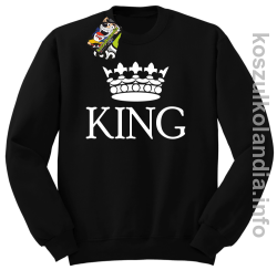 KING Crown Style -  bluza bez kaptura - czarny