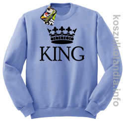 KING Crown Style -  bluza bez kaptura - błękitny