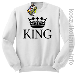 KING Crown Style -  bluza bez kaptura - biały