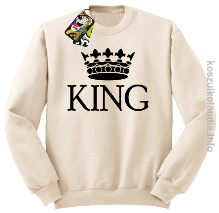 KING Crown Style -  bluza bez kaptura - beżowy