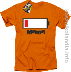 MAMA Bateria do ładowania - Koszulka STANDARD - pomarańczowa