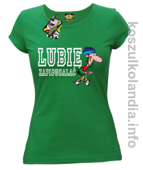 Lubię zapierdalać rowerzysta - koszulka damska - zielona