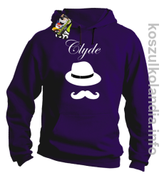 Clyde Retro - bluza z kapturem - fioletowa